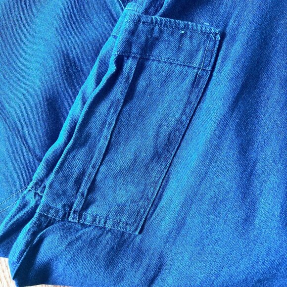 Women Within Size 22W Modern Fit Jeans Cargo Pants Needs Button Closure Blue - Picture 10 of 11